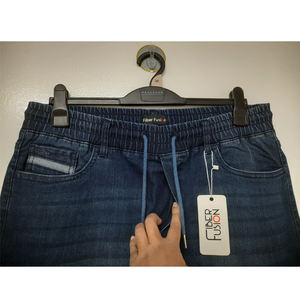 Shorts Cargo de Mezclilla para Hombre de Alta Calidad con Mezcla de Algodón Transpirable, Cintura Ajustable y Lavado Azul para un Estilo Moderno de Verano - Product Image 3