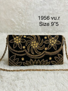 Kumaş arka Zip cep ve tuval astar içinde birden fazla şık hint Handblock yapımı kitap cüzdan - Product Image 2