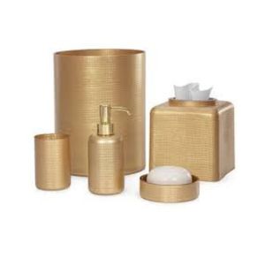Colección de Accesorios de Baño de Metal de Alta Calidad: Portarrollos, Dispensador de Jabón, Vaso para Cepillos de Dientes, Cubo de Basura - Product Image 1