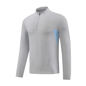 Camiseta Deportiva de Manga Larga para Hombre, Corte Ajustado, Secado Rápido, Transpirable, de Spandex/Poliéster, para Entrenamiento y Gimnasio - Product Image 4