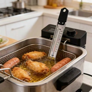 เทอร์โมมิเตอร์วัดอุณหภูมิขนมและของทอดแบบแก้วสำหรับใช้ในชีวิตประจำวัน - Product Image 1
