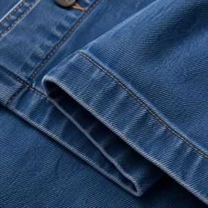 Chemise-veste en jean épais pour homme, style streetwear décontracté, veste de superposition en coton délavé, personnalisable, vente en gros, OEM, ODM - Product Image 5