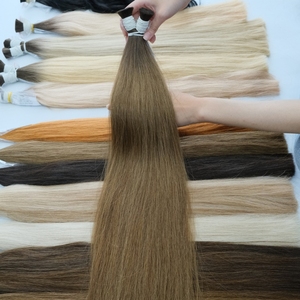 NiceHair Extensiones de cabello humano liso natural vietnamita de calidad superior Cinta alineada con cutícula Ins Precio de fábrica alto - Product Image 1