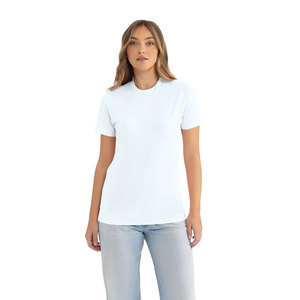 Camiseta Unisex Ecológica de Secado Rápido, Cuello Redondo, Corte Regular, 100% Algodón, Personalizable en la Parte Delantera, Blanca - Product Image 1
