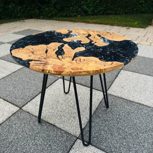 Handmade Modern Design Epoxy Resin <b>Solid</b> <b>Wood</b> River Dining <b>Table</b> <b>Top</b> Custom Made Restaurant Acacia <b>Wood</b> For Dinning Decor - Product Image 1