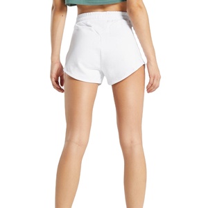 Nuevos pantalones cortos deportivos de algodón French Terry para mujer, con logotipo personalizado al por mayor, cintura alta, con bolsillos, para verano, HECHO POR BS - Product Image 4