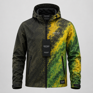 OXYTAG Men <b>Heat</b> Reactive Color Changing Windbreaker Waterproof Thermal Sensitive Gradient Sporty Outdoor Hooded Shell <b>Jacket</b> - Product Image 3