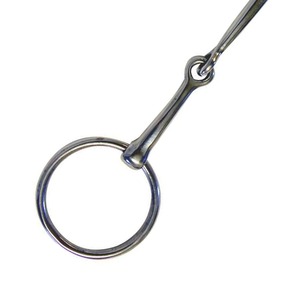 Bocado de caballo de acero inoxidable premium con anillo suelto y eslabón de cobre en forma de rombo para entrenamiento ecuestre - Product Image 4