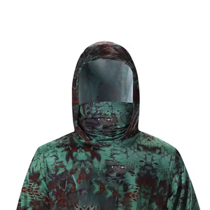 Sudadera con Capucha para Hombre, Diseño Nuevo, para Pesca, con Bolsillos Laterales con Cremallera, Diseño OEM, Ligera, de Manga Larga, Secado Rápido - Product Image 2