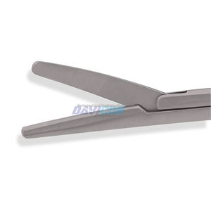 กรรไกรผ่าตัดผ่านกล้องคุณภาพสูง ทำจากเหล็กกล้าไร้สนิม ขนาดโค้ง 3.5 ซม. ใบมีดคมแบบใบมีดโกน ปลายทู่ ขนาดแกน 7.5 มม. ความยาวใช้งาน 19.5 ซม. - Product Image 4