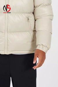 Chaqueta Acolchada con Capucha Desmontable, Resistente al Viento, Cálida para Invierno, con Bolsillos, para Hombre - Product Image 6