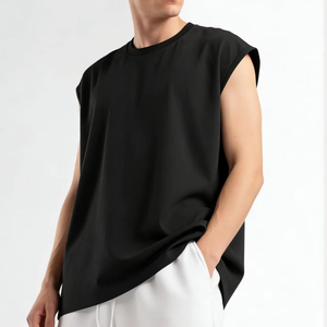 Chaleco Deportivo Informal de Algodón Puro para Hombre, Estilo Cómodo para Verano, Personalizable con Logotipo - Product Image 1