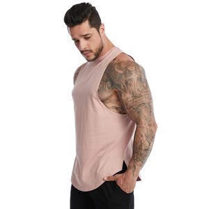 Débardeur blanc sans manches pour homme, 100 % coton respirant, couleur unie, coupe ajustée, vêtements décontractés pour adultes - Product Image 3
