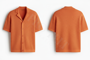 Camisas de vestir de manga corta con cuello y cierre de botones, diseño de logotipo personalizado, venta al por mayor y marca privada aceptada para hombres - Product Image 4