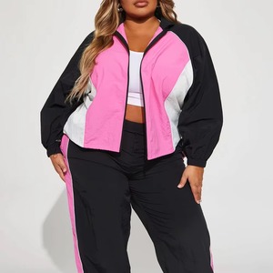 Unisex Windbreaker Set Waterproof Lightweight Full Sleeve Baggy Jacket <b>Pants</b> Casual Outdoor Sporty 100% Cotton Tracksuit - Product Image 5