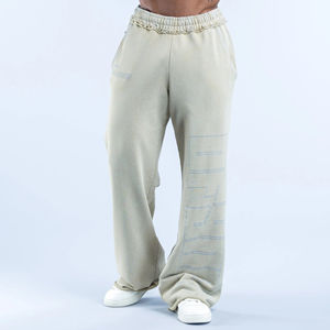 Pantalones Jogger Casuales para Hombre con Bordes Deshilachados y Efecto Desgastado, Pantalones Deportivos de Corte Regular para Hombre - Product Image 5