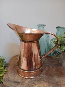 Ensemble de carafes en cuivre pour une hydratation moderne, stockage d'eau, ensemble en métal avec verres, durable, réutilisable, vaisselle de cuisine. - Product Image 2