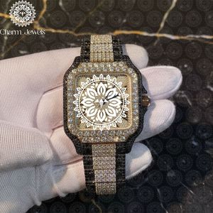Charm_Jewels Luxury Stainless Steel Square <b>Watch</b> 38mm Analog Sapphire Crystal <b>Diamond</b> Bezel Unisex Fashion Quartz - Product Image 1