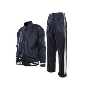 Survêtement pour homme avec sweat-shirt à fermeture éclair intégrale et poches latérales, et pantalon de jogging gris foncé, style décontracté pour l'automne - Product Image 3
