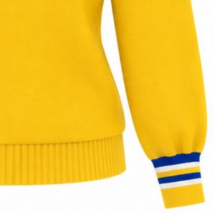 Pull en maille col V personnalisé pour femme, manches longues, motif lettres, bordure côtelée contrastante, style décontracté et tendance pour le quotidien - Product Image 6