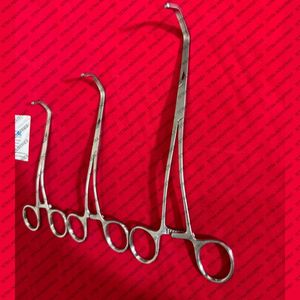 Juego de Pinzas Vasculares Satinsky DeBakey de Acero Inoxidable Alemán, 14cm, 16cm, 20cm, Pinzas Vasculares Quirúrgicas Atraumáticas, Certificación CE - Product Image 4