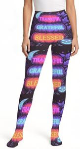 Women's Fashion Compression Mid Waist Polyester Knitted <b>Leggings</b> for Vacation Daily Outfit - Product Image 2