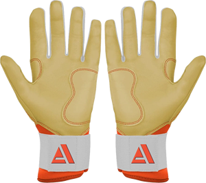 ถุงมือตีเบสบอลหนังแท้สั่งทำพิเศษ  จับกระชับมือ  กันลื่น  ปิดด้วยแถบตีนตุ๊กแก  ทนทาน  ปรับแต่งขนาดและดีไซน์ได้ - Product Image 3