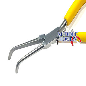 Alicates de punta larga y curvada de acero inoxidable para cadena, semicirculares, para bricolaje, taller automotriz, herramientas y equipos de fabricación de joyas ópticas D - Product Image 1