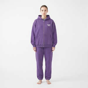 Conjunto Deportivo con Capucha para Mujer, Talla Grande, Color Sólido, Manga Larga, Cierre de Cremallera, Bolsillos Laterales, Ropa Casual de Otoño - Product Image 6