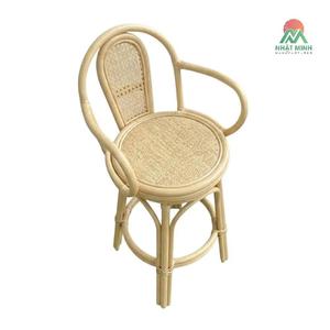 Silla Infantil de Ratán Nhat Minh, Respaldo Redondo Sólido, Estilo Tropical, Muebles Infantiles Ecológicos para Interiores - Product Image 1