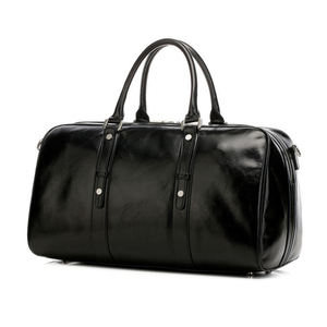 Black Genuine Leather Casual <b>Belt</b> with Square Buckle Top Handle and Adjustable Shoulder Strap Durable - Product Image 4