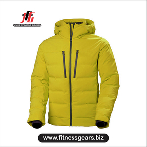 Unisex Winter Windproof Hooded Puffer <b>Jacket</b> with Down Filled Polyester/Cotton Blend Two Front Pockets <b>Packable</b> Design - Product Image 3
