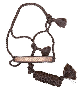 Harnais en nylon avec ruban décoratif, orné d'un motif floral sculpté à la main sur le nezier en cuir - Product Image 2