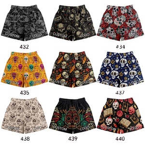Pantalones cortos de poliéster 100% de alta calidad para hombre, diseño de doble capa, pantalones cortos de malla de secado rápido transpirables, patrón sublimado, Color sólido - Product Image 1