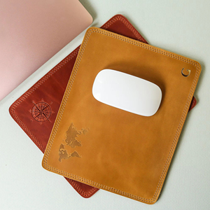 แผ่นรองเมาส์หนังแท้ แผ่นรองโต๊ะสองด้าน หนังวัวคุณภาพพรีเมียม สำหรับใช้งานในสำนักงานอเนกประสงค์ LMP-0075 - Product Image 1