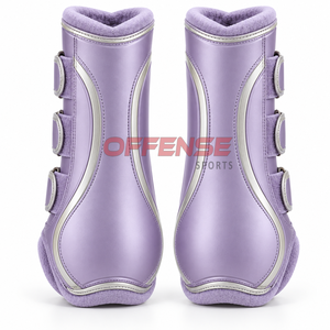 Bottes de brossage équestres haut de gamme offrant une protection fiable des jambes, un confort respirant et une fermeture sécurisée pour les chevaux actifs - Product Image 4