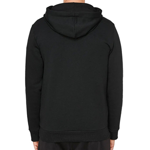 Mens Premium <b>Black</b> White Chevron Hoodie Half Zip Pullover Streetwear Casual Fashion Sweatshirt Winter Warm <b>Fleece</b> Hooded Jacket - Product Image 2