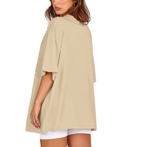 Camiseta de Verano para Mujer, Formal, Ecológica, Estampada, Transpirable, de Manga Corta, de Algodón, Ligera y Elegante - Product Image 2