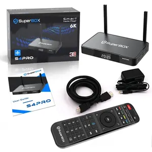 Offizielle IPTV Superbox S3 S4 Pro Dualband Wi-Fi Smart Media Player die beste IPTV-Box in den USA Amerika Android TV Box Decoder