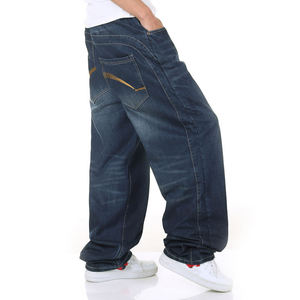 Jean en denim décontracté pour homme, coupe droite, taille moyenne, en coton, style délavé, nouvelle collection printemps-automne, tendance, marque personnalisée, ODM - Product Image 3