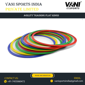 Ensemble d'anneaux d'entraînement d'agilité de qualité supérieure, anneaux plats pour l'entraînement de la vitesse et de la technique au football, au soccer et aux sports de fitness - Product Image 2