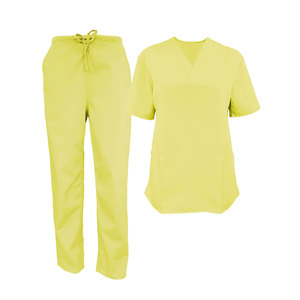 Pré-vente : Tenues médicales et uniformes d'hôpital unisexes – Ensemble veste d'infirmière à manches longues et combinaison de travail en coton respirant/confortable - Product Image 1