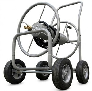 Garden Hose Reel <b>Cart</b> 150ft Heavy Duty 4 Wheels Metal Water Hose <b>Storage</b> <b>Cart</b> with 8" Solid Rubber Wheels ODGGAD021 - Product Image 6