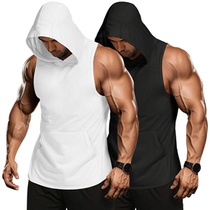<b>Men</b> <b>Sleeveless</b> <b>Hoodies</b> Breathable Cotton Custom logo Regular Fit <b>Sleeveless</b> <b>Hoodies</b> <b>for</b> <b>Men's</b> High Quality <b>Sleeveless</b> Hoodie <b>Men</b> - Product Image 2