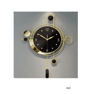Modern High Quality Home Decoration <b>Wall</b> <b>Clock</b> Metal Forged Design Decorative Brown Quartz <b>Wall</b> <b>Clock</b> - Product Image 1