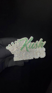 Pendentif Couronne Moissanite Personnalisé Iced Out Bijoux de Luxe Argent Hip Hop Collier Statement Cadeau - Product Image 2