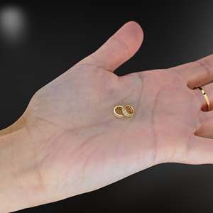 Rondelles de Oro Sólido Italiano de 18K con Esmeralda, Rondelle Eternity, Separador Redondo de Oro Sólido, Separador de Esmeralda, Rueda de Oro - Product Image 6