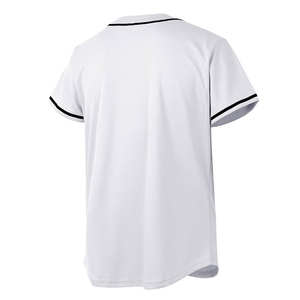 Hot <b>Sale</b> Blank Plain Baseball Jerseys Custom Polyester Mesh Breathable Wholesale Sportswear Summer Spring Half Sleeve Unisex - Product Image 2