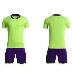 Conjunto de Camiseta de Fútbol con Cuello en V para Hombre, Degradado Azul y Rosa, Manga Corta, Poliéster que Absorbe la Humedad, Uniforme Deportivo de Verano - Product Image 2