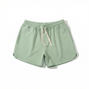 High Quality 100% Cotton Fleece Comfortable Breathable Solid Color <b>Shorts</b> For <b>Men</b> Outdoor <b>Men's</b> Beach Style Joggers <b>Shorts</b> - Product Image 6